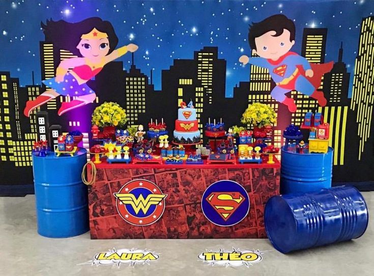 Superhero theme birthday party