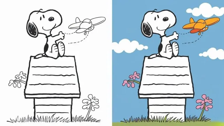 Snoopy Coloring Pages - Free Printable Pages For Kids