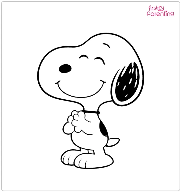 Snoopy Coloring Pages - Free Printable Sheets For Kids