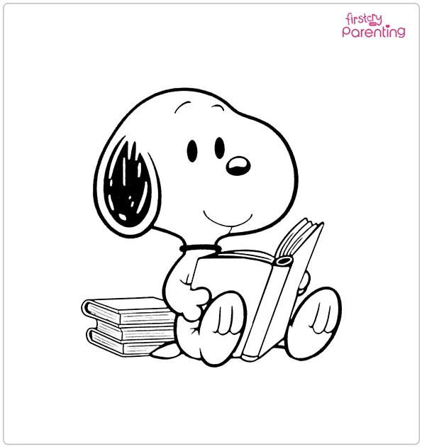 Snoopy Coloring Pages - Free Printable Sheets For Kids