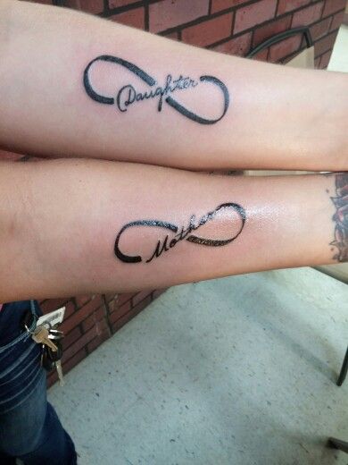 mother daughter Infinity Tattoos