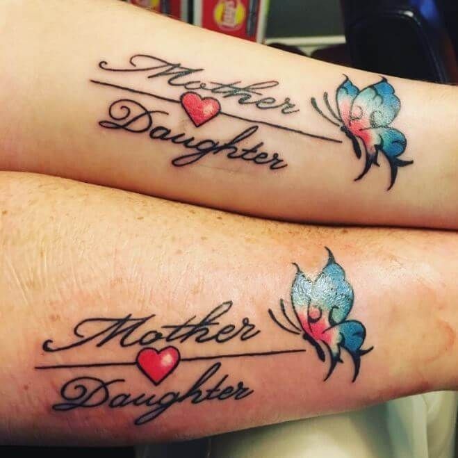mother daughter meaningful tattoo
