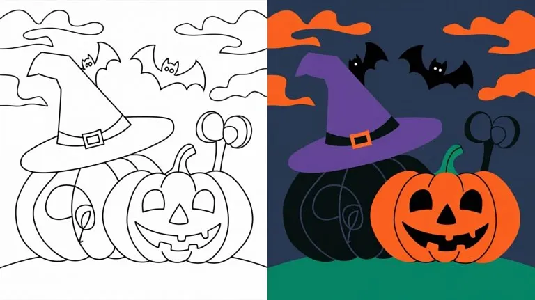 Halloween Coloring Pages - Free Printable Pages For Kids