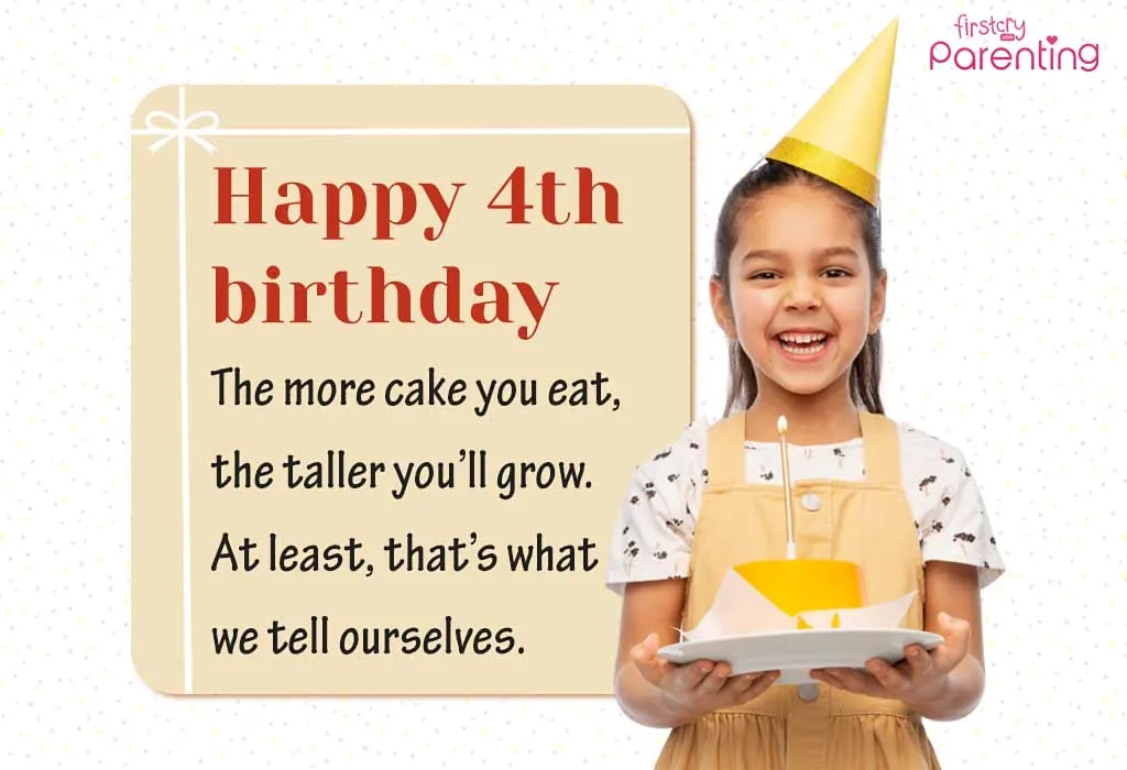 Funny Fourth Birthday Wishes and Messages