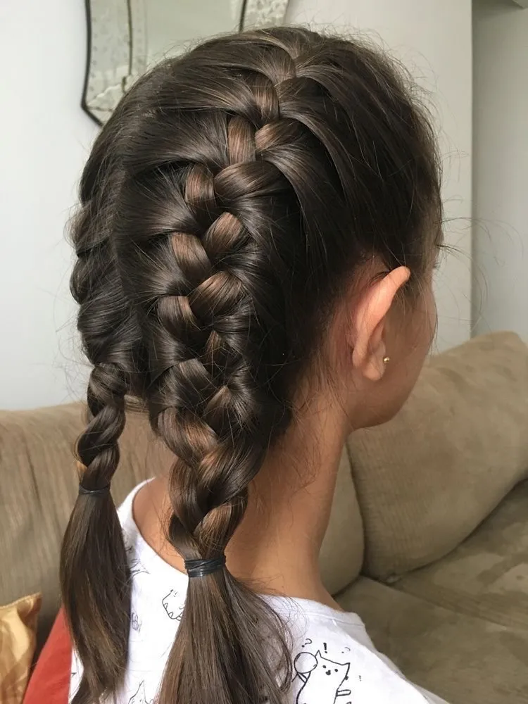 Double French Braid