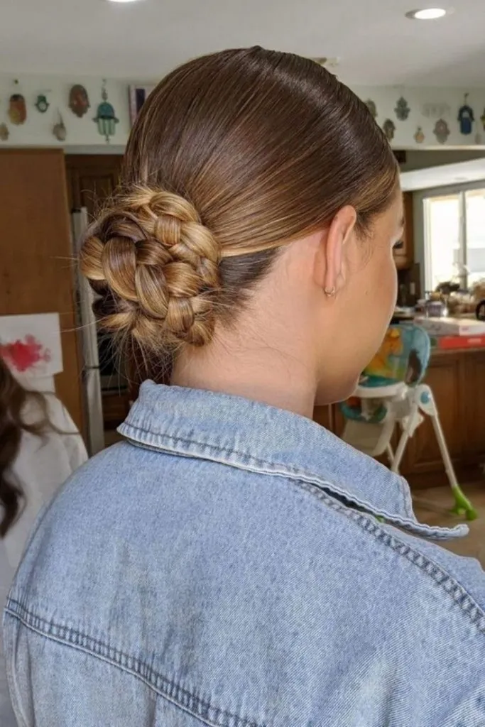 Low Braided Bun