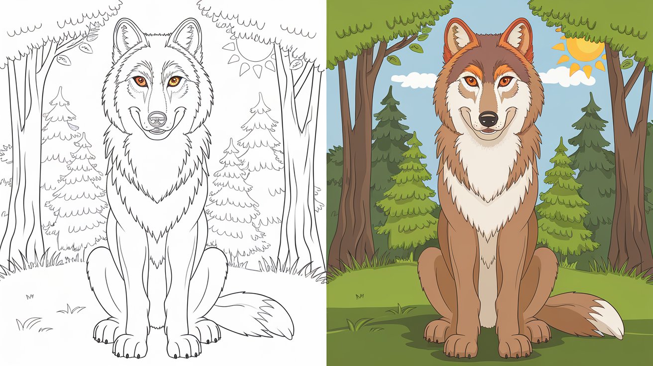 Wolf Coloring Pages – Free Printable Sheets and Images Wolf Coloring Pages – Free Printable Sheets and Images