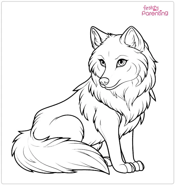 Female Wolf Coloring Page