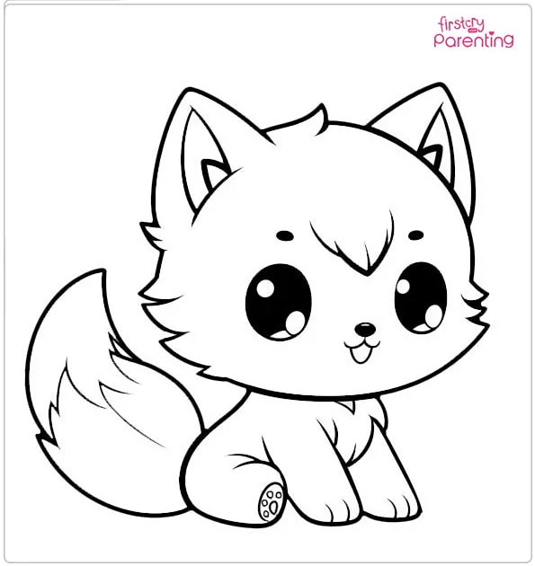 wolf coloring page