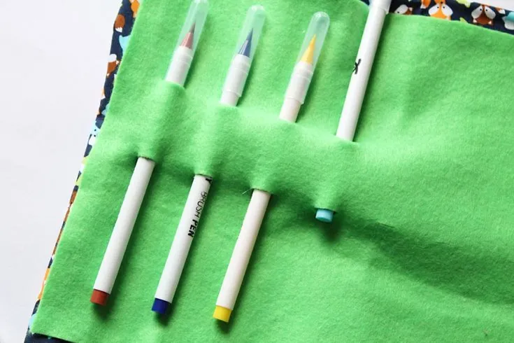 Felt Roll-up Pencil Holder