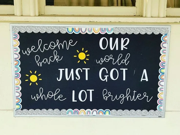 Welcome Back — Our School Just Got a Little Bit Brighter Welcome Back — Our School Just Got a Little Bit Brighter