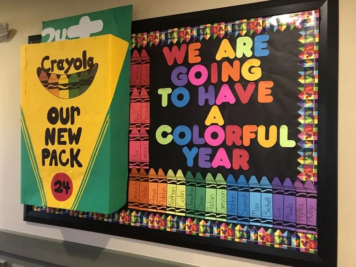 Crayon Bulletin Board Crayon Bulletin Board