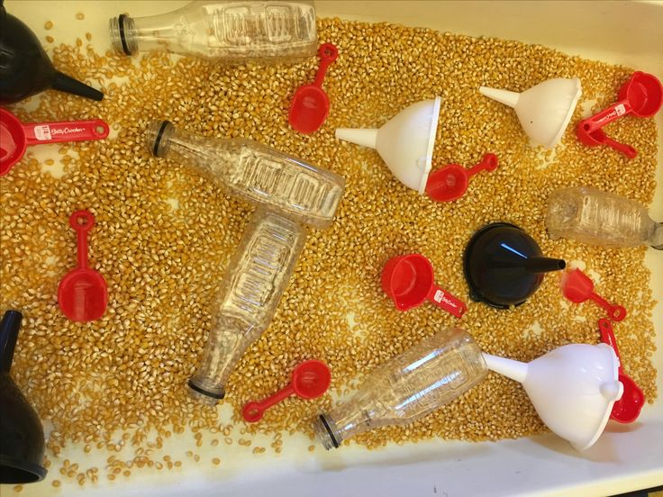 Corn Kernel Sensory Bin