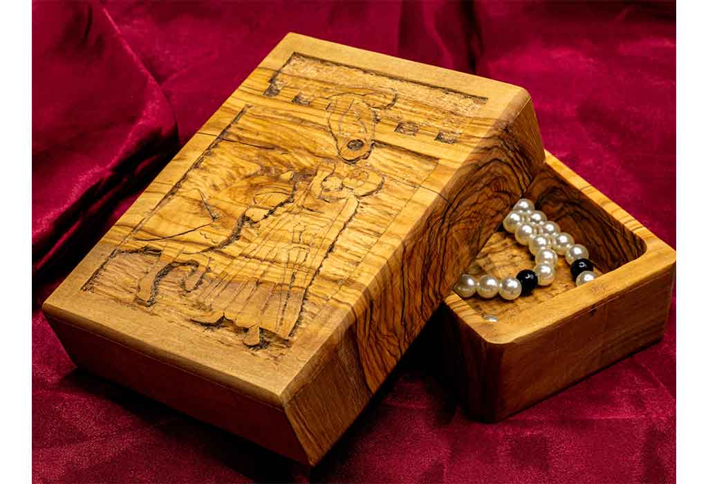 3rd Anniversary Gift Ideas - Custom Engraved Jewelry Box