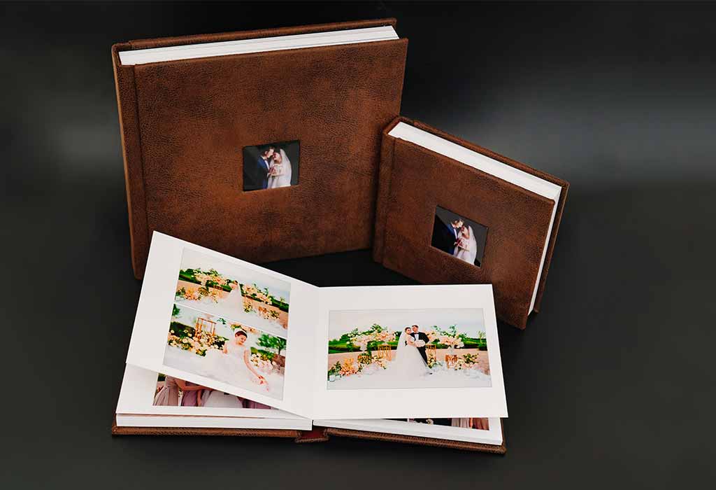 3rd Anniversary Gift Ideas - Personalized Leather Photo Album