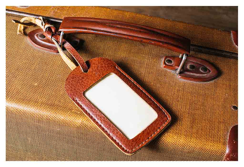 3rd Anniversary Gift Ideas - Personalized Leather Luggage Tags