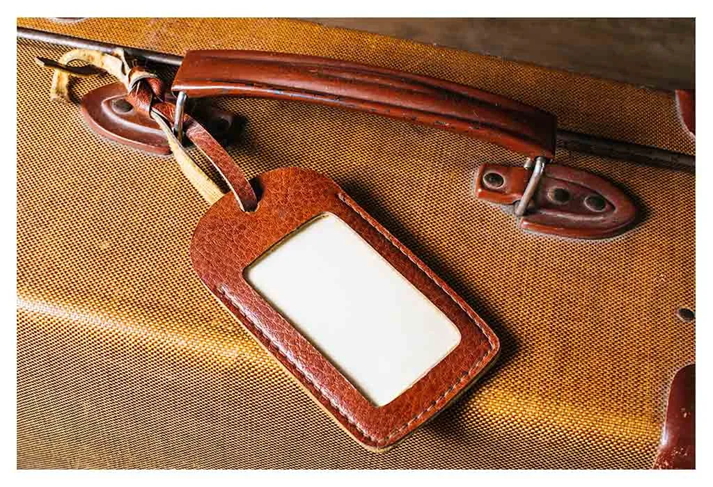 3rd Anniversary Gift Ideas - Personalized Leather Luggage Tags
