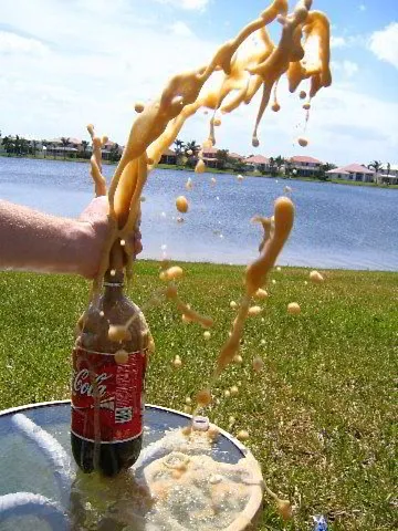 Mentos and coke experiment