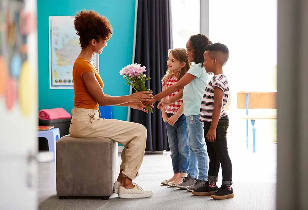 Thank You Notes or Messages for Preschool Teachers from Students