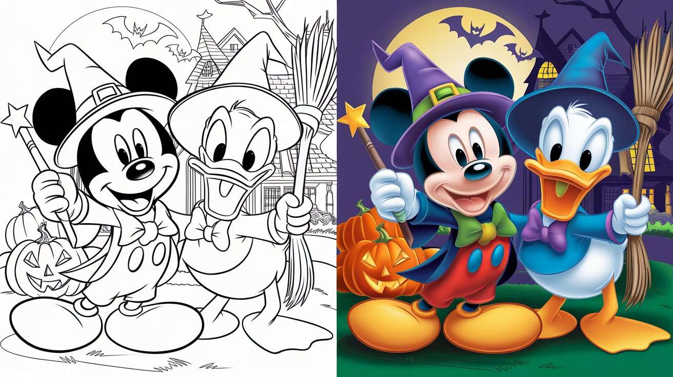 Disney Halloween Coloring Pages Printable