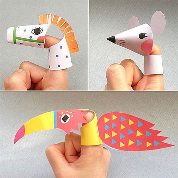 Finger Puppets Using Paper