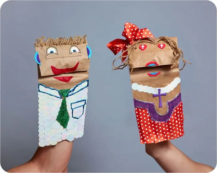 Puppets Out of Paper Bags