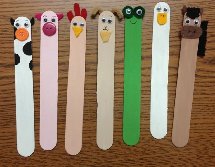 Popsicle Sticks to Make Simple Puppets