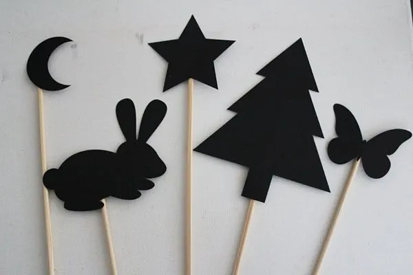 Shadow Puppets With Black Paper