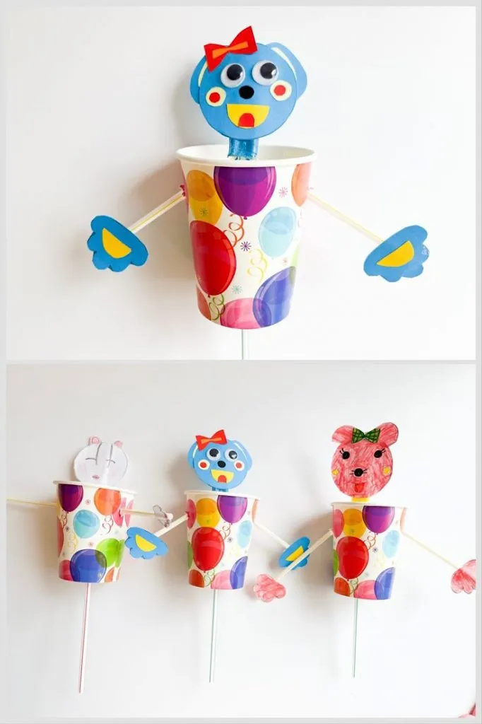 Paper Cup Puppets