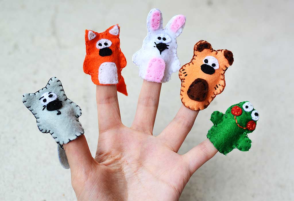 Finger Puppets With Felt and Beads