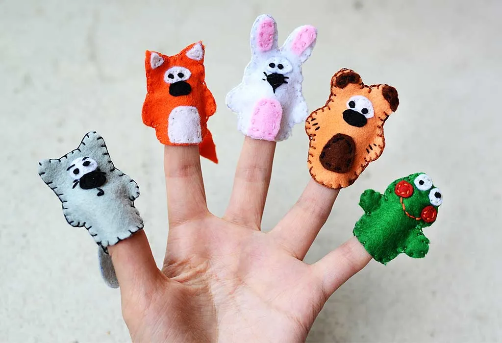 Finger Puppets With Felt and Beads