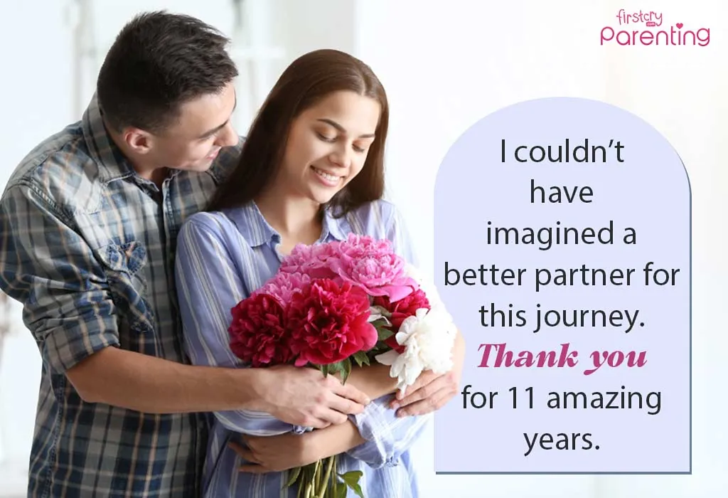 11th Wedding Anniversary Wishes for Wife