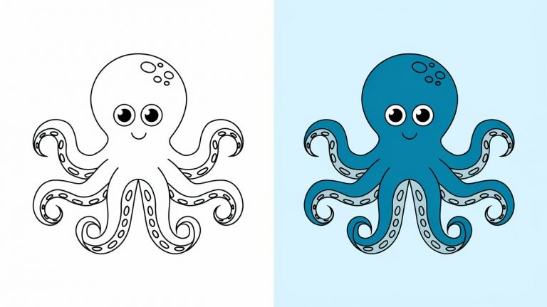 Octopus Coloring Pages - Free Printable Pages For Kids