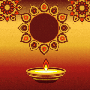 Animated happy diwali