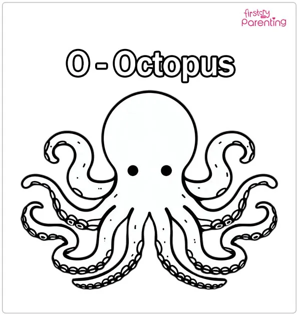 O Is For Octopus Coloring Page