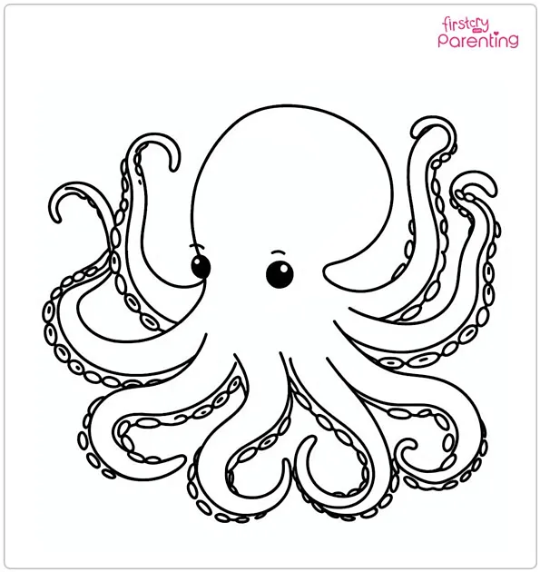 Atlantic Octopus Coloring Page