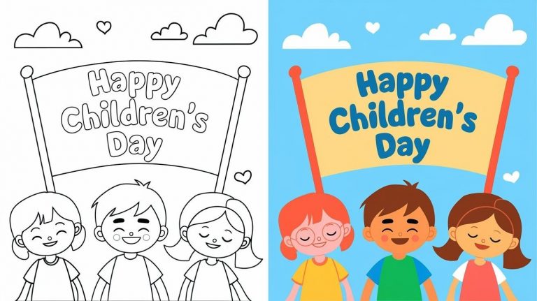 Children's Day Coloring Pages - Free Printable Pages For Kids