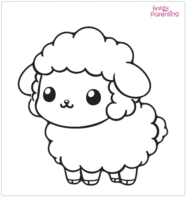 sheep coloring page