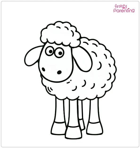 Shaun the Sheep Coloring Page