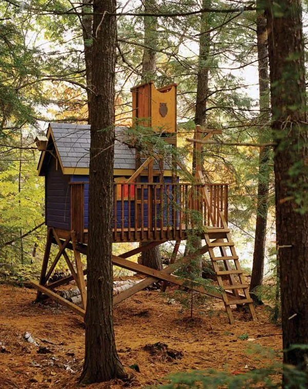 DIY Little Blue Tree House DIY Little Blue Tree House