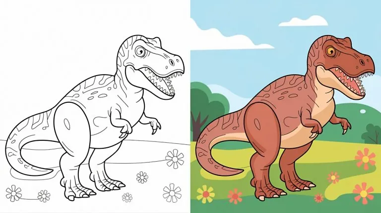 Tyrannosaurus Coloring Pages - Free Printable Pages For Kids