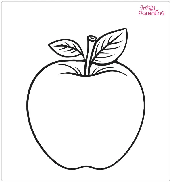 Apple Coloring Page