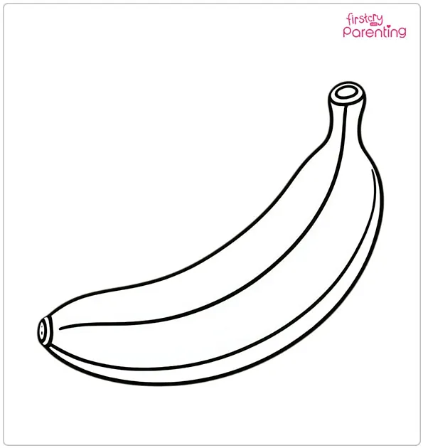 Banana Coloring Page