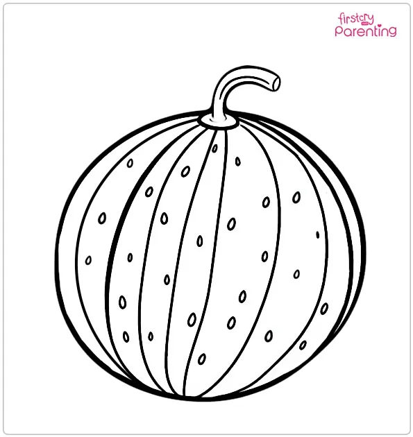 Watermelon Coloring Page