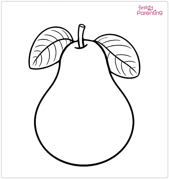 Pear Coloring Page