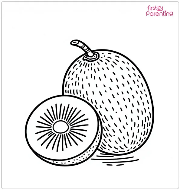 Kiwi Coloring Page