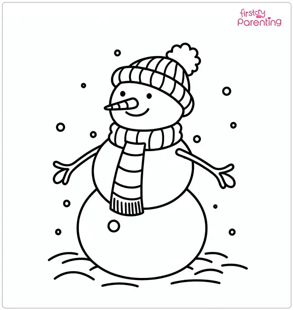 Snowman Coloring Page