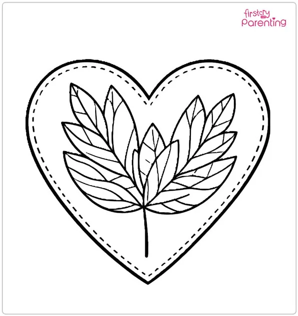 25 Heart Coloring Pages Free Printable - Fancy Heart Coloring Page.webp