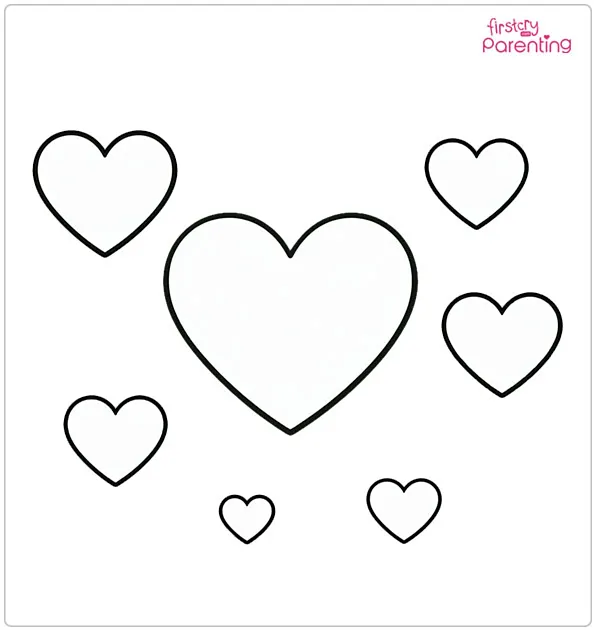 Small Heart Coloring Page
