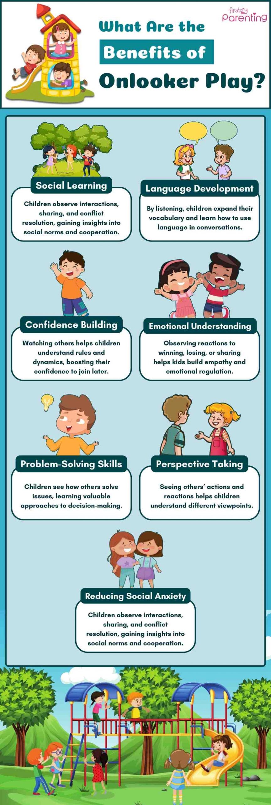 What Are the Benefits of Onlooker Play - Infographic